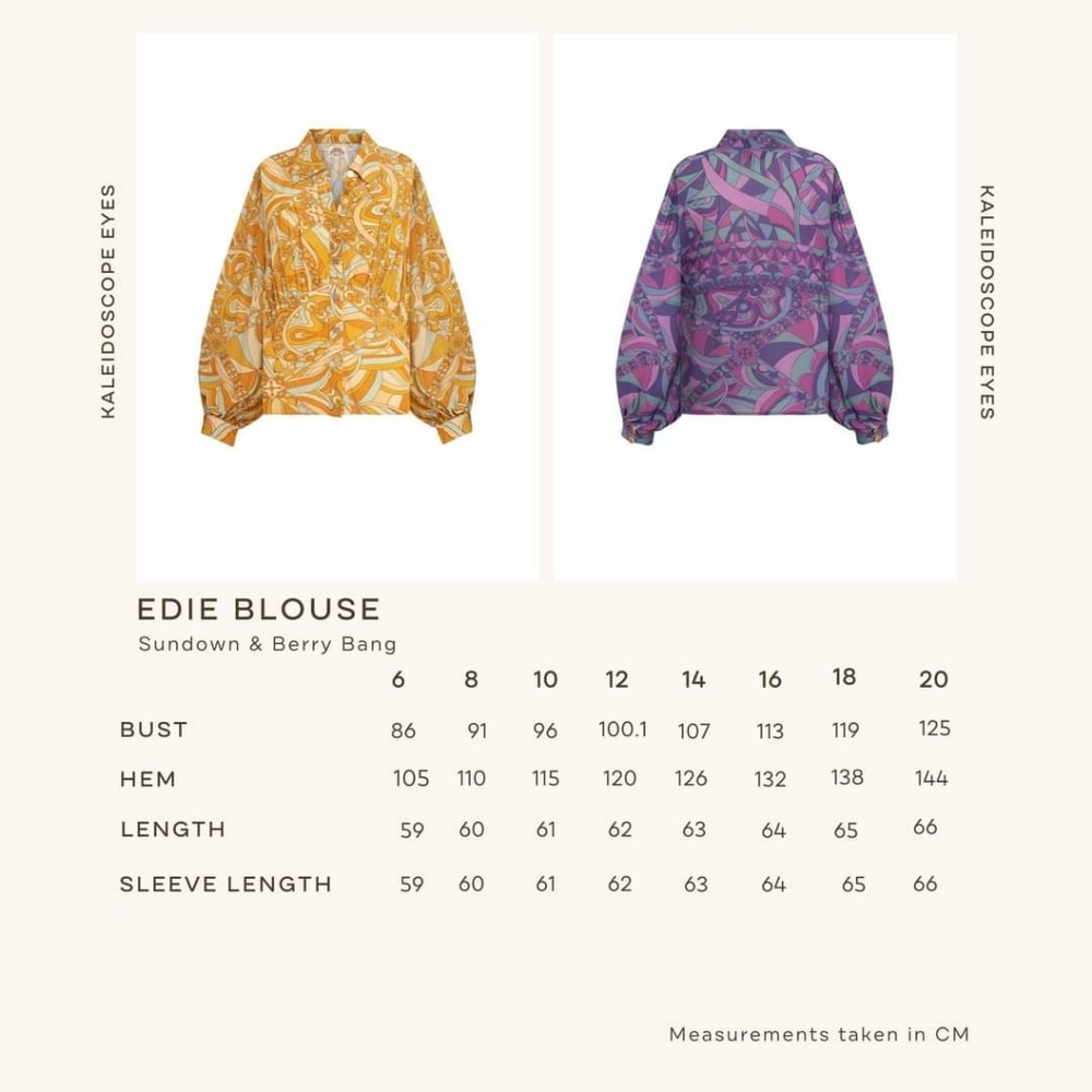 Nine Lives Bazaar - Edie Blouse in Berry Bang, size AU10 - Picture 14 of 14